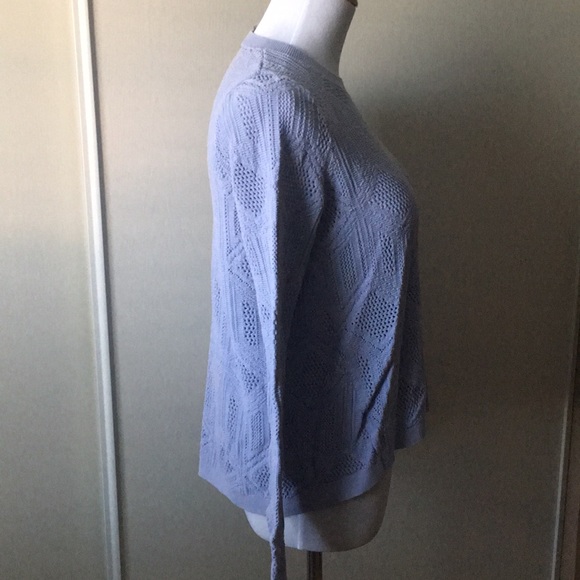 Loft Lilac Geometric Sweater in Size XS - Picture 2 of 5